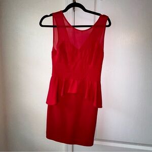 Arden b 2000s peplum style red dress